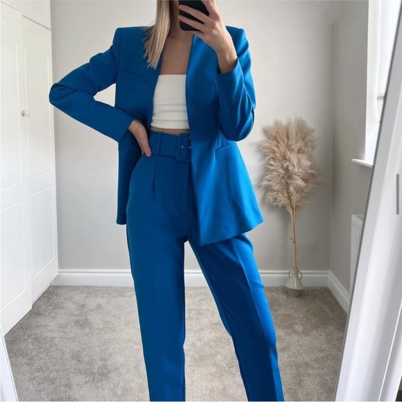 NWT Zara high waisted belted pants - Picture 7 of 16